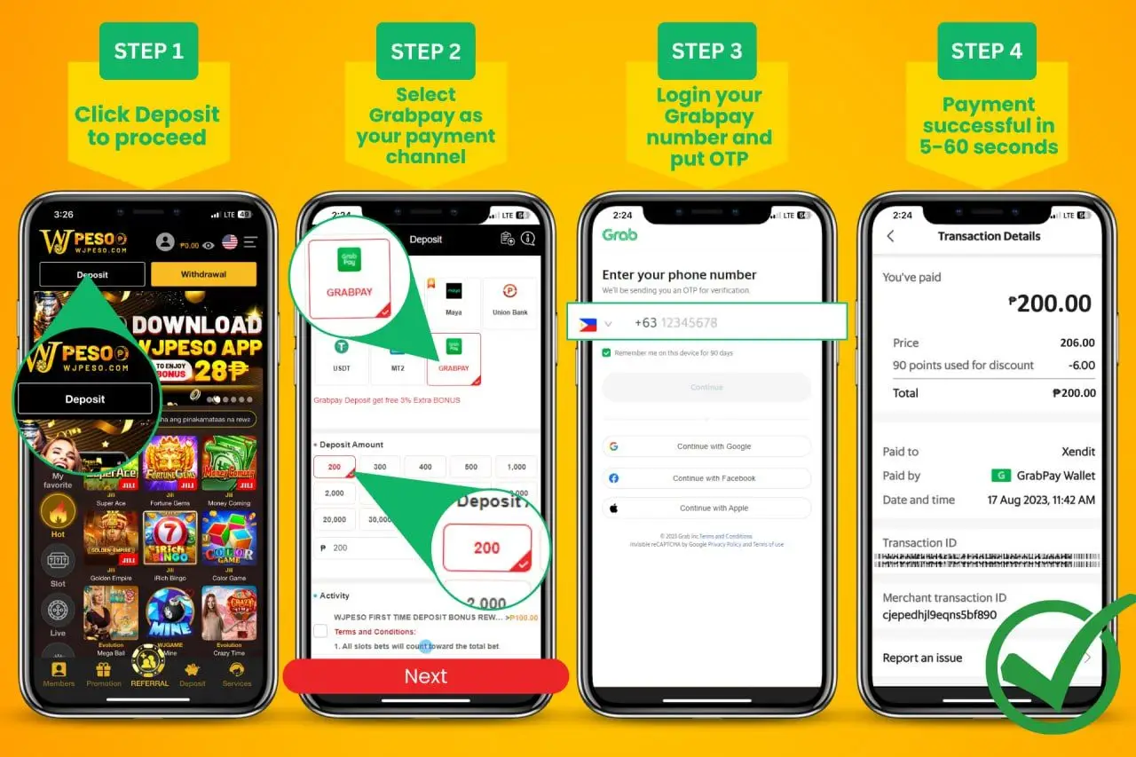 188JILI DEPOSIT Thru GRABPAY